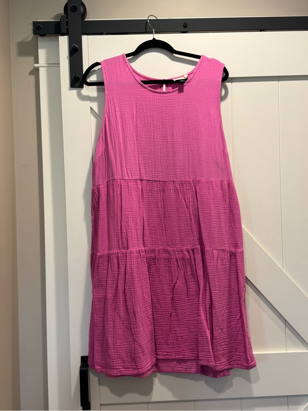 Universal Thread Pink Textured Sleeveless Dress